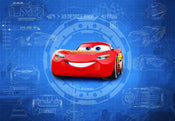 Komar Cars 3 Blueprint Fototapete 368x254cm | Yourdecoration.de