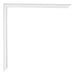 Annecy Kunststoff Bilderrahmen 20x20cm Weiss Hochglanz Detail Ecke | Yourdecoration.de