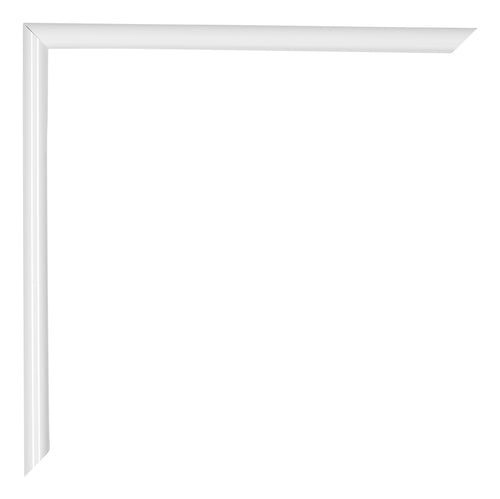 Annecy Kunststoff Bilderrahmen 30x30cm Weiss Hochglanz Detail Ecke | Yourdecoration.de