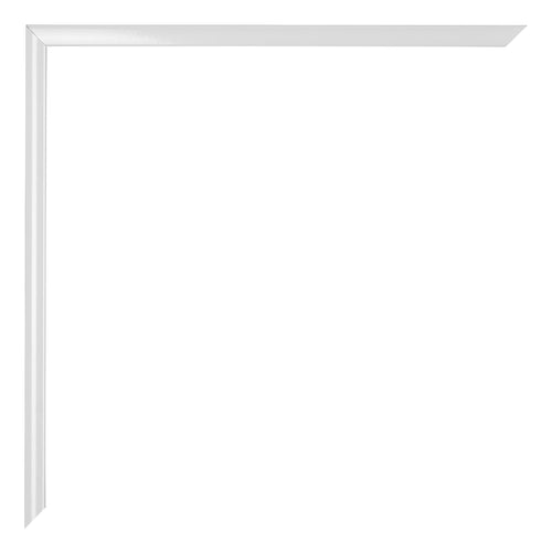 Aurora Aluminium Bilderrahmen 50x70cm Weiss Hochglanz Detail Ecke | Yourdecoration.de