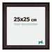 Birmingham Holz Bilderrahmen 25x25cm Braun Vorne Messe | Yourdecoration.de