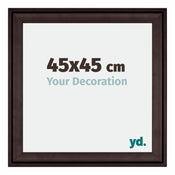 Birmingham Holz Bilderrahmen 45x45cm Braun Vorne Messe | Yourdecoration.de