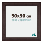 Birmingham Holz Bilderrahmen 50x50cm Braun Vorne Messe | Yourdecoration.de