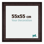 Birmingham Holz Bilderrahmen 55x55cm Braun Vorne Messe | Yourdecoration.de