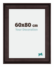 Birmingham Holz Bilderrahmen 60x80cm Braun Vorne Messe | Yourdecoration.de