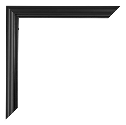 Bordeaux Kunststoff Bilderrahmen 20x60cm Schwarz Matt Detail Querschnitt | Yourdecoration.de