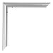 Bordeaux Kunststoff Bilderrahmen 24x32cm Silber Detail Ecke | Yourdecoration.de