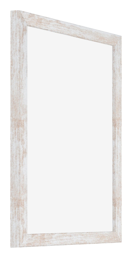 Catania MDF Bilderrahmen 18x24cm White Wash Vorne Schrag | Yourdecoration.de