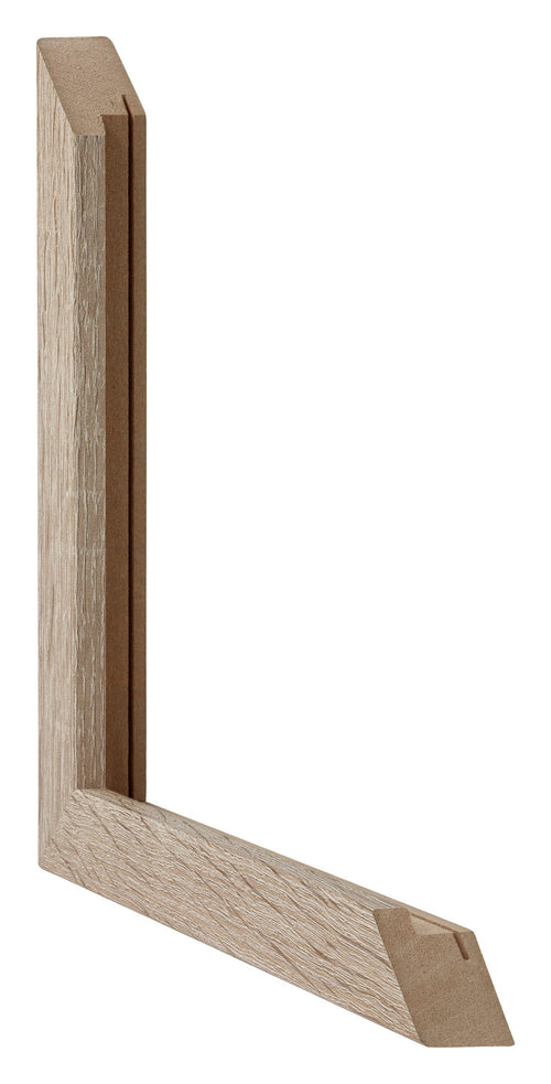 Catania MDF Bilderrahmen 20x20cm Eiche Detail Querschnitte | Yourdecoration.de