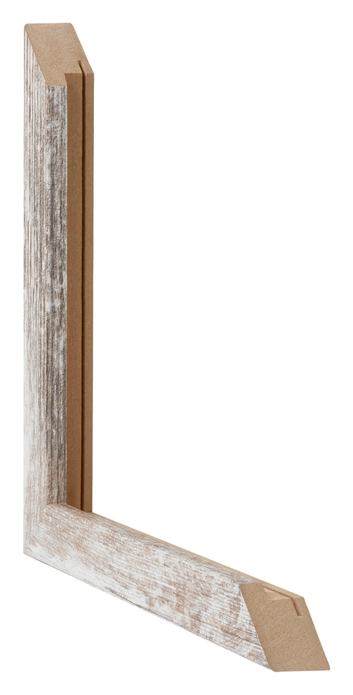 Catania MDF Bilderrahmen 20x20cm White Wash Detail Querschnitte | Yourdecoration.de