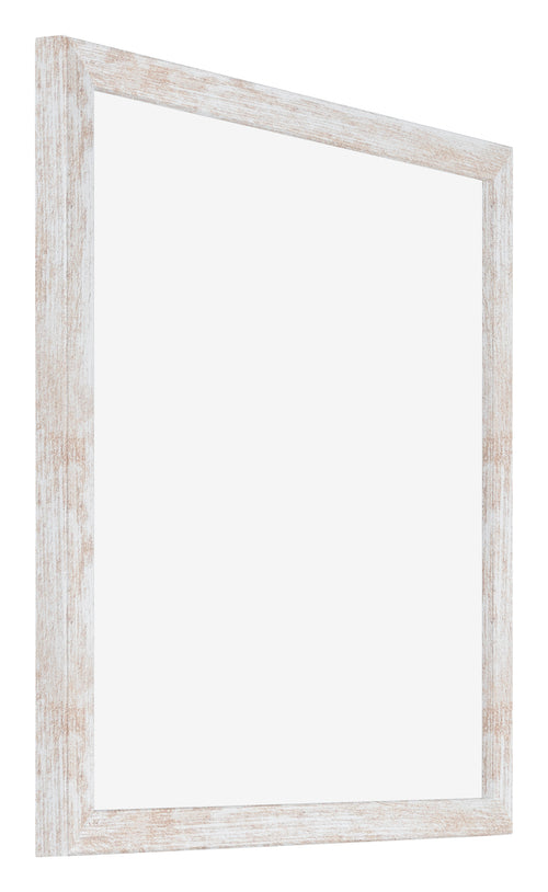 Catania MDF Bilderrahmen 20x20cm White Wash Vorne Schrag | Yourdecoration.de