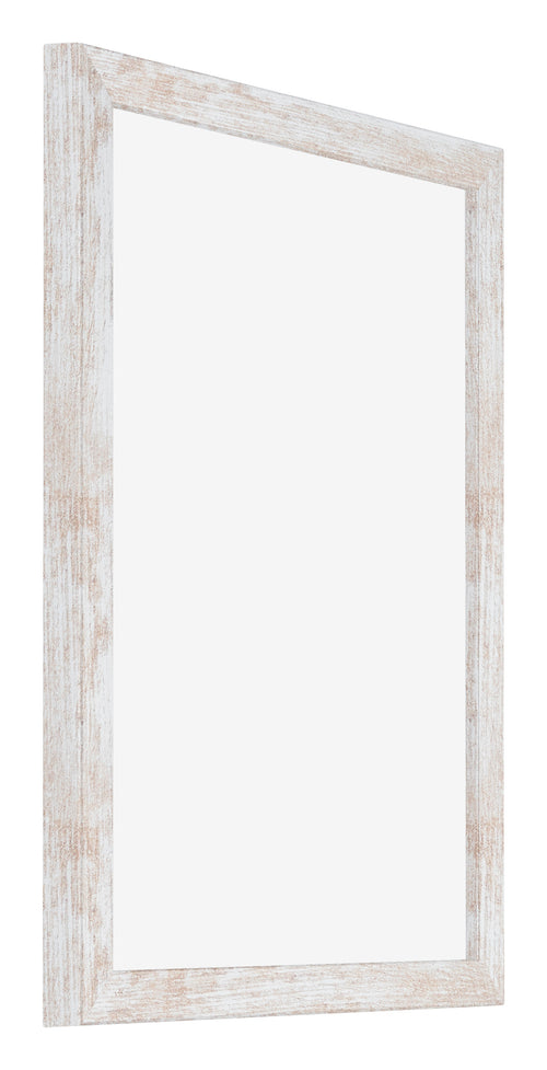 Catania MDF Bilderrahmen 24x32cm White Wash Vorne Schrag | Yourdecoration.de