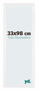 Catania MDF Bilderrahmen 33x98cm Weiss Vorne Messe | Yourdecoration.de