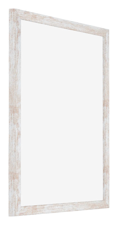 Catania MDF Bilderrahmen 36x49cm White Wash Vorne Schrag | Yourdecoration.de