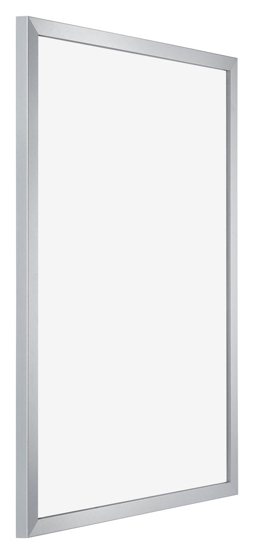 Catania MDF Bilderrahmen 68x98cm Silber Vorne Schrag | Yourdecoration.de