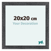 Como MDF Bilderrahmen 20x20cm Grau Gewischt Vorne Messe | Yourdecoration.de