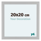 Como MDF Bilderrahmen 20x20cm Weiss Gemasert Vorne Messe | Yourdecoration.de