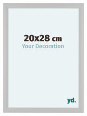 Como MDF Bilderrahmen 20x28cm Weiss Gemasert Vorne Messe | Yourdecoration.de