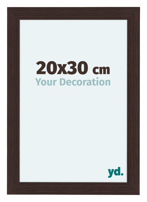 Como MDF Bilderrahmen 20x30cm Eiche Dunkel Vorne Messe | Yourdecoration.de