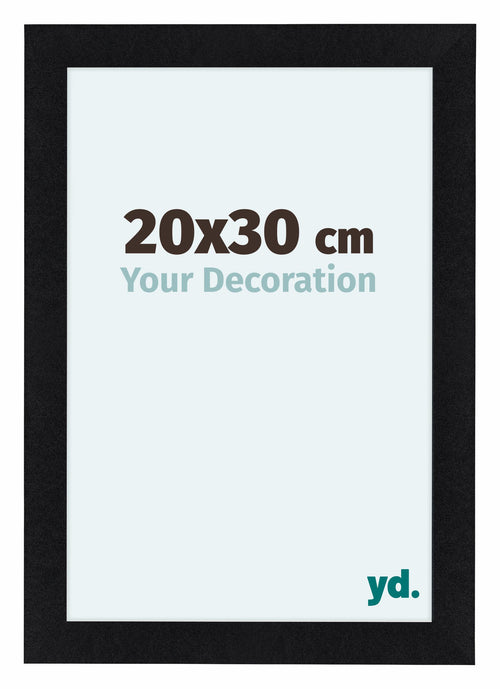 Como MDF Bilderrahmen 20x30cm Schwarz Matt Vorne Messe | Yourdecoration.de