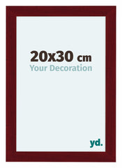 Como MDF Bilderrahmen 20x30cm Weinrot Gewischt Vorne Messe | Yourdecoration.de