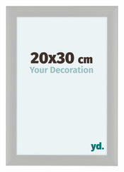 Como MDF Bilderrahmen 20x30cm Weiss Gemasert Vorne Messe | Yourdecoration.de