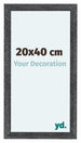 Como MDF Bilderrahmen 20x40cm Grau Gewischt Vorne Messe | Yourdecoration.de