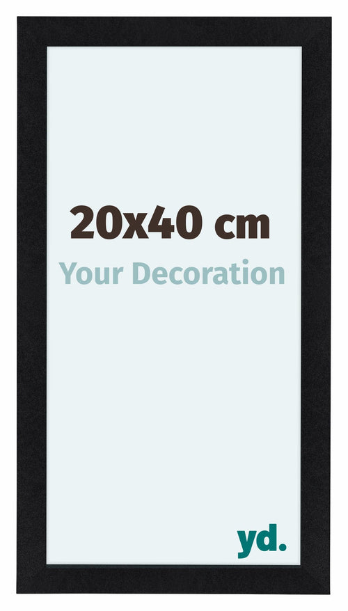 Como MDF Bilderrahmen 20x40cm Schwarz Matt Vorne Messe | Yourdecoration.de