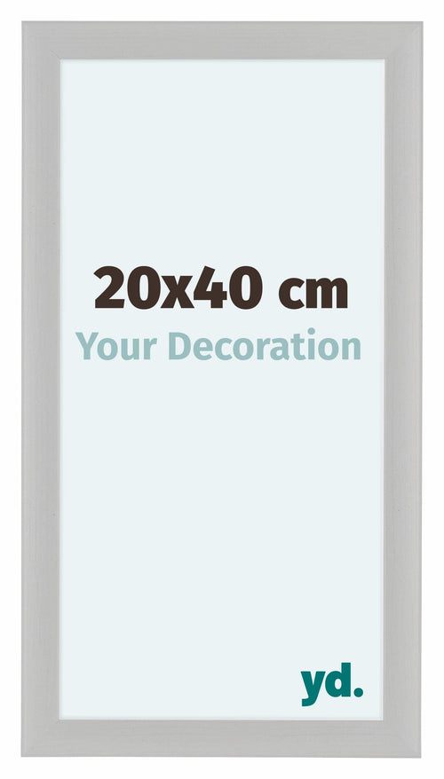 Como MDF Bilderrahmen 20x40cm Weiss Gemasert Vorne Messe | Yourdecoration.de