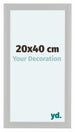 Como MDF Bilderrahmen 20x40cm Weiss Gemasert Vorne Messe | Yourdecoration.de