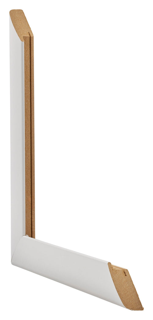 Como MDF Bilderrahmen 20x60cm Weiss Matt Querschnitt | Yourdecoration.de