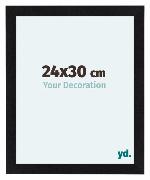 Como MDF Bilderrahmen 24x30cm Schwarz Matt Vorne Messe | Yourdecoration.de