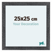 Como MDF Bilderrahmen 25x25cm Grau Gewischt Vorne Messe | Yourdecoration.de