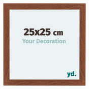 Como MDF Bilderrahmen 25x25cm Nussbaum Vorne Messe | Yourdecoration.de