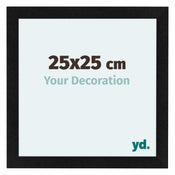 Como MDF Bilderrahmen 25x25cm Schwarz Matt Vorne Messe | Yourdecoration.de