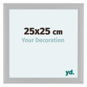 Como MDF Bilderrahmen 25x25cm Weiss Gemasert Vorne Messe | Yourdecoration.de