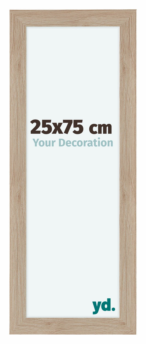 Como MDF Bilderrahmen 25x75cm Eiche Hell Vorne Vorne | Yourdecoration.de