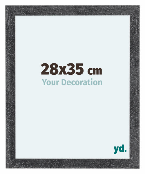 Como MDF Bilderrahmen 28x35cm Grau Gewischt Vorne Messe | Yourdecoration.de