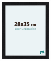 Como MDF Bilderrahmen 28x35cm Schwarz Matt Vorne Messe | Yourdecoration.de