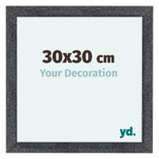 Como MDF Bilderrahmen 30x30cm Grau Gewischt Vorne Messe | Yourdecoration.de