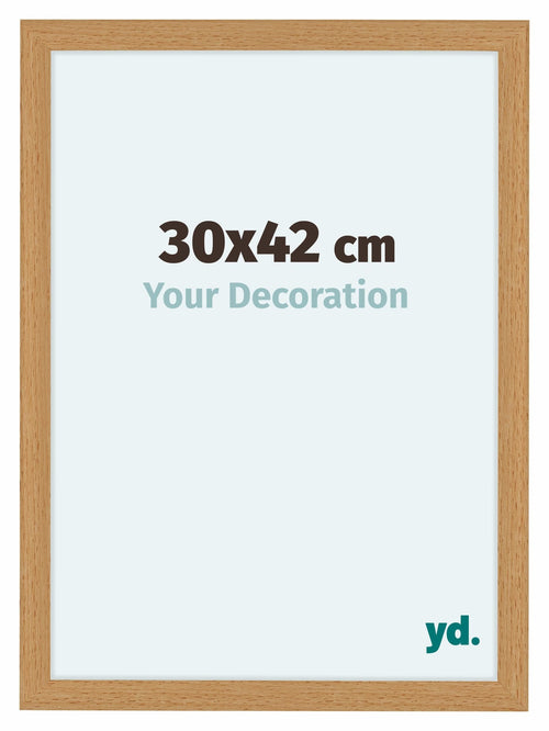 Como MDF Bilderrahmen 30x42cm Buche Vorne Messe | Yourdecoration.de