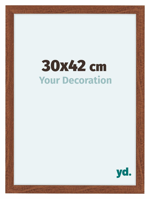 Como MDF Bilderrahmen 30x42cm Nussbaum Vorne Messe | Yourdecoration.de