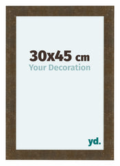 Como MDF Bilderrahmen 30x45cm Gold Antik Vorne Messe | Yourdecoration.de