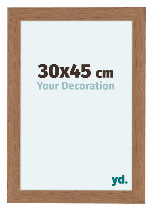 Como MDF Bilderrahmen 30x45cm Nussbaum Hell Vorne Messe | Yourdecoration.de