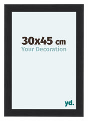 Como MDF Bilderrahmen 30x45cm Schwarz Gemasert Vorne Messe | Yourdecoration.de