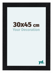 Como MDF Bilderrahmen 30x45cm Schwarz Matt Vorne Messe | Yourdecoration.de