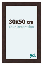 Como MDF Bilderrahmen 30x50cm Eiche Dunkel Vorne Messe | Yourdecoration.de