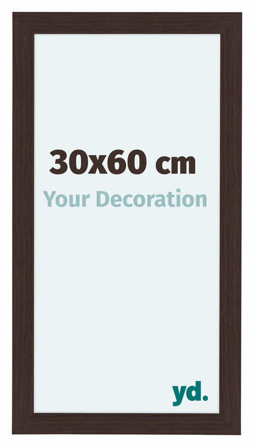 Como MDF Bilderrahmen 30x60cm Eiche Dunkel Vorne Messe | Yourdecoration.de