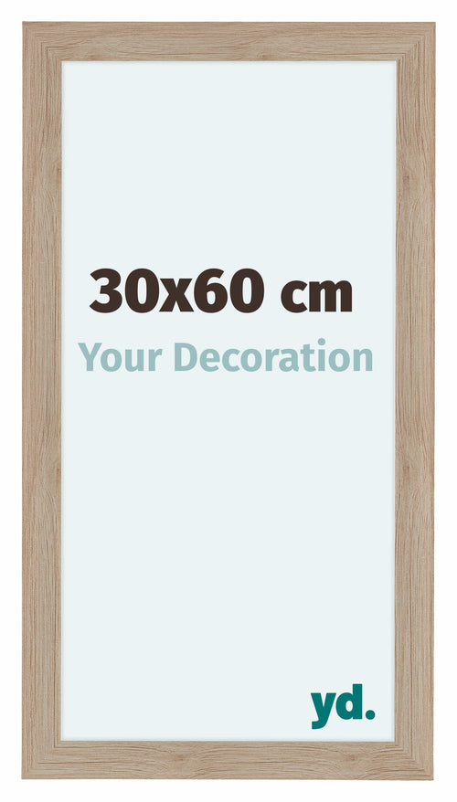 Como MDF Bilderrahmen 30x60cm Eiche Hell Vorne Messe | Yourdecoration.de