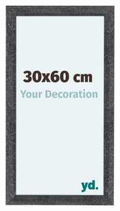 Como MDF Bilderrahmen 30x60cm Grau Gewischt Vorne Messe | Yourdecoration.de